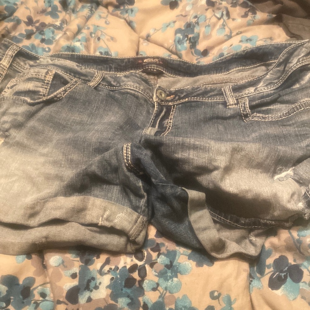 Silver size 24 shorts